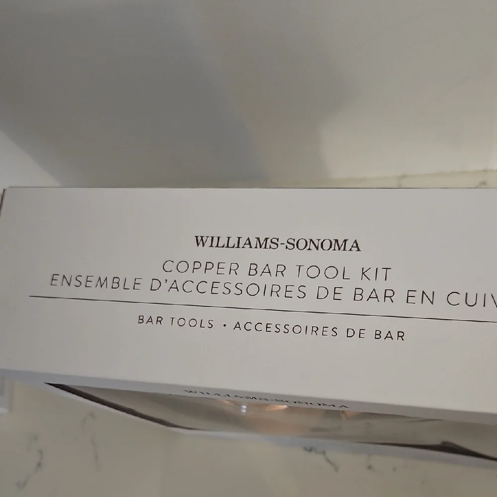 Williams Sonoma Copper Bar Set